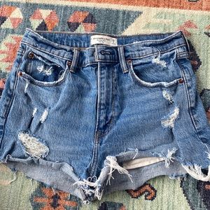 abercrombie jean shorts